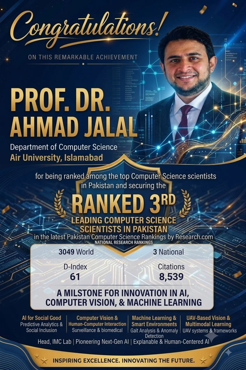 Prof. Jalal Ranked 3rd